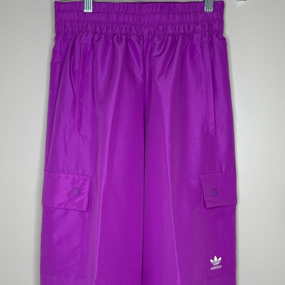 Adidas Purple Athletic Cargo Outdoor Windbreaker Pants XS New With Tags - Picture 3 of 16